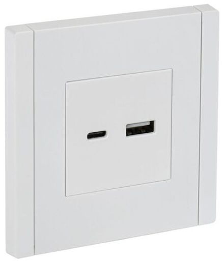 Розетка USB A+C 18Вт FORTE&PIANO FP251 бел. IEK FP-U22-018-K01
