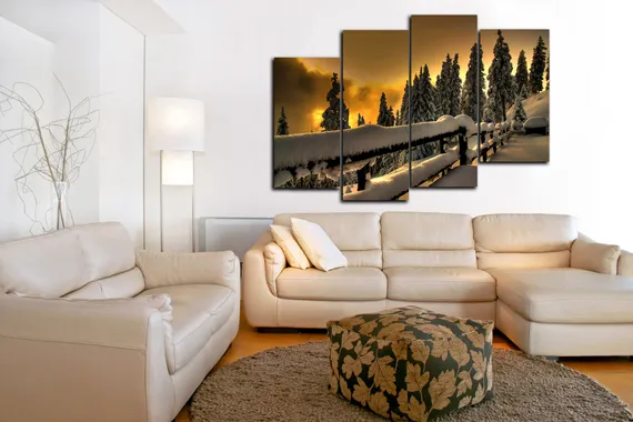 Модульная картина "Зимняя красота"