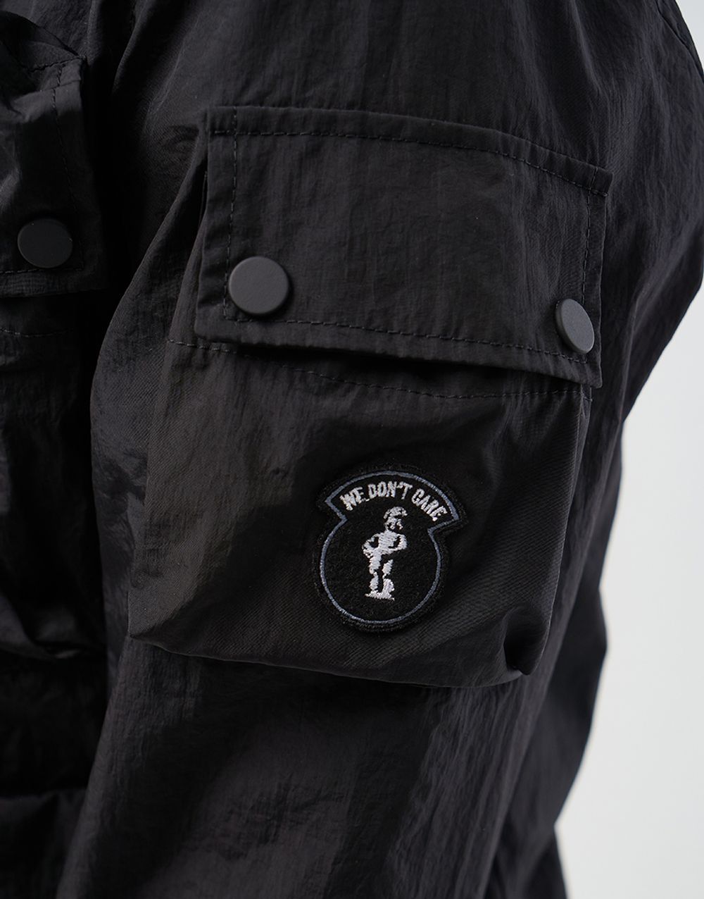 Куртка We Don’t Care Swiss M70 Crinkle Nylon Jacket Black