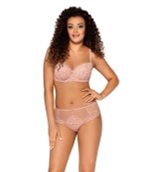 Бюстгальтер на косточках с мягкими чашками из нежного кружева (Размер: 70E) (Цвет: какао)