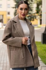 Пальто-пиджак (коричневый) Б14130-7М LT Collection