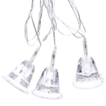 Гирлянда для дома 4,0 м 20 ламп LED с насадками КОЛОКОЛЬЧИК, прозрач.пров., авторежим.,IP-20 RG/RB (возможность соединения)