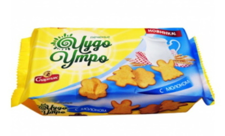 Печенье "Чудо-Утро" с молоком 150г. Спартак