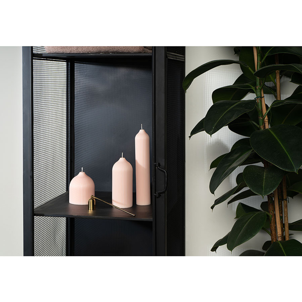 Свеча декоративная бежево-розового цвета из коллекции edge, 25,5 см