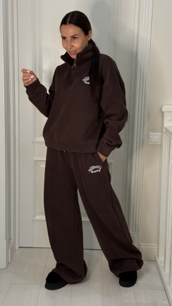 Костюм утепленный спортивный Калифорния коричневый