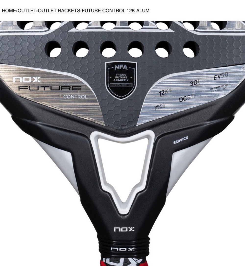 NOX, PALA FUTURE CONTROL 12K ALUM RACKET (2026), Padel Racket