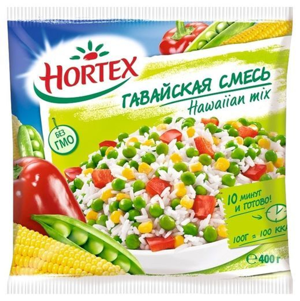 Смесь овощная Hortex Гавайская замороженная, 400 г