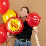 Шар (18''/46 см) Круг, С Днем Рождения, 1 шт. в уп.