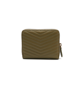 TAYLOR QUILTED WALLET - olive