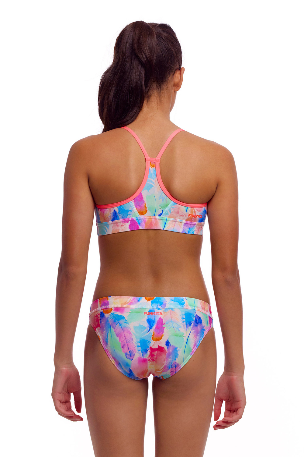 Купальник FUNKITA Girl's Tickle Pink (Swim Crop Top & Brief)