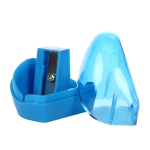 Точилка с контейнером, 1отверстие, 4*3,5*2см, 4цвета микс