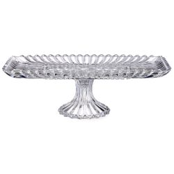 БЛЮДО СЕРВИРОВОЧНОЕ НА НОЖКЕ "BRILLIANCE" ПРЯМОУГОЛЬНОЕ, 38*17,5*11,5 СМ