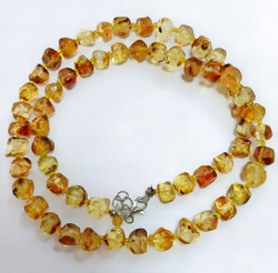 Комплект украшений, янтарь