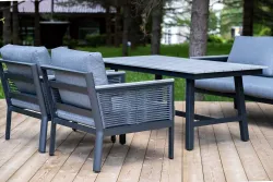 "Сан Ремо" комплект садовый для лаунж-зоны серый