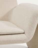 Кресло Melvia из бежевого шенилла