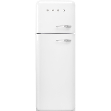 Отдельностоящий белый холодильник Smeg FAB30LWH5 петли слева