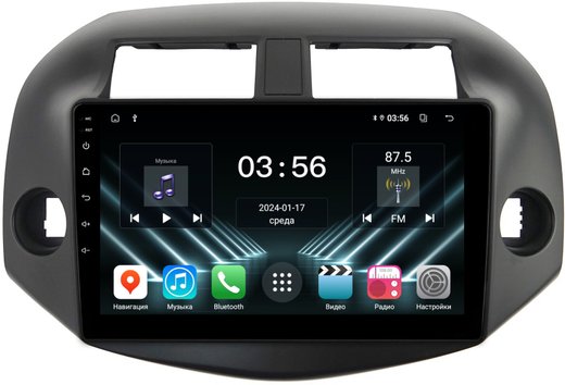 Магнитола для Toyota RAV4 3 2005-2012, Vanguard - FarCar DX018M монитор 10" IPS на Android 13, 4+64Гб, CarPlay