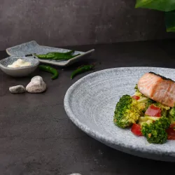 Тарелка глубокая 900 мл d 26 см h4 см Stone Untouched Taiga P.L. Proff Cuisine [4]