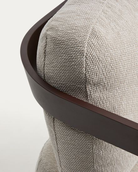 Уличный 3-х местный диван Tamaris из алюминия коричневого цвета, 217 см