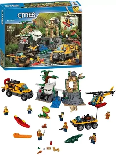 Конструктор Сити База исследователей джунглей 857 деталей