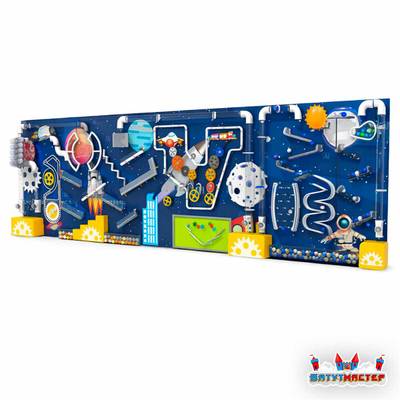 Детская интерактивная игровая стена «Дорога к луне», 7,2×1,8×0,6 м