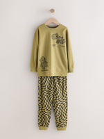 Пижама для мальчика Next AJ0-575, 3 шт., Хаки, Молочный, Серый