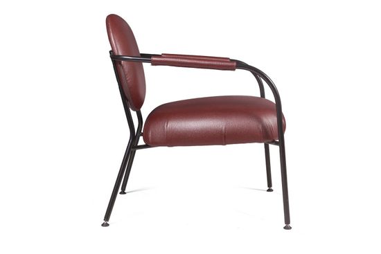Лаунж кресло EGO, искусственная кожа, бордо