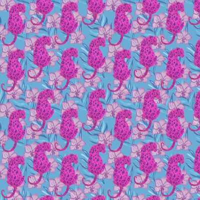 Бесшовный принт тропический