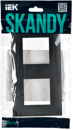 SKANDY Рамка 2-местная SK-F02G графит IEK