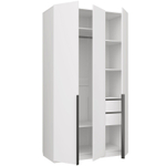 Шкаф для одежды Чарли №25 120см, цвет белое сияние