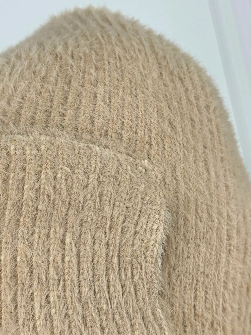 шапка ушанка осенняя-зимняя вязаная с ушками