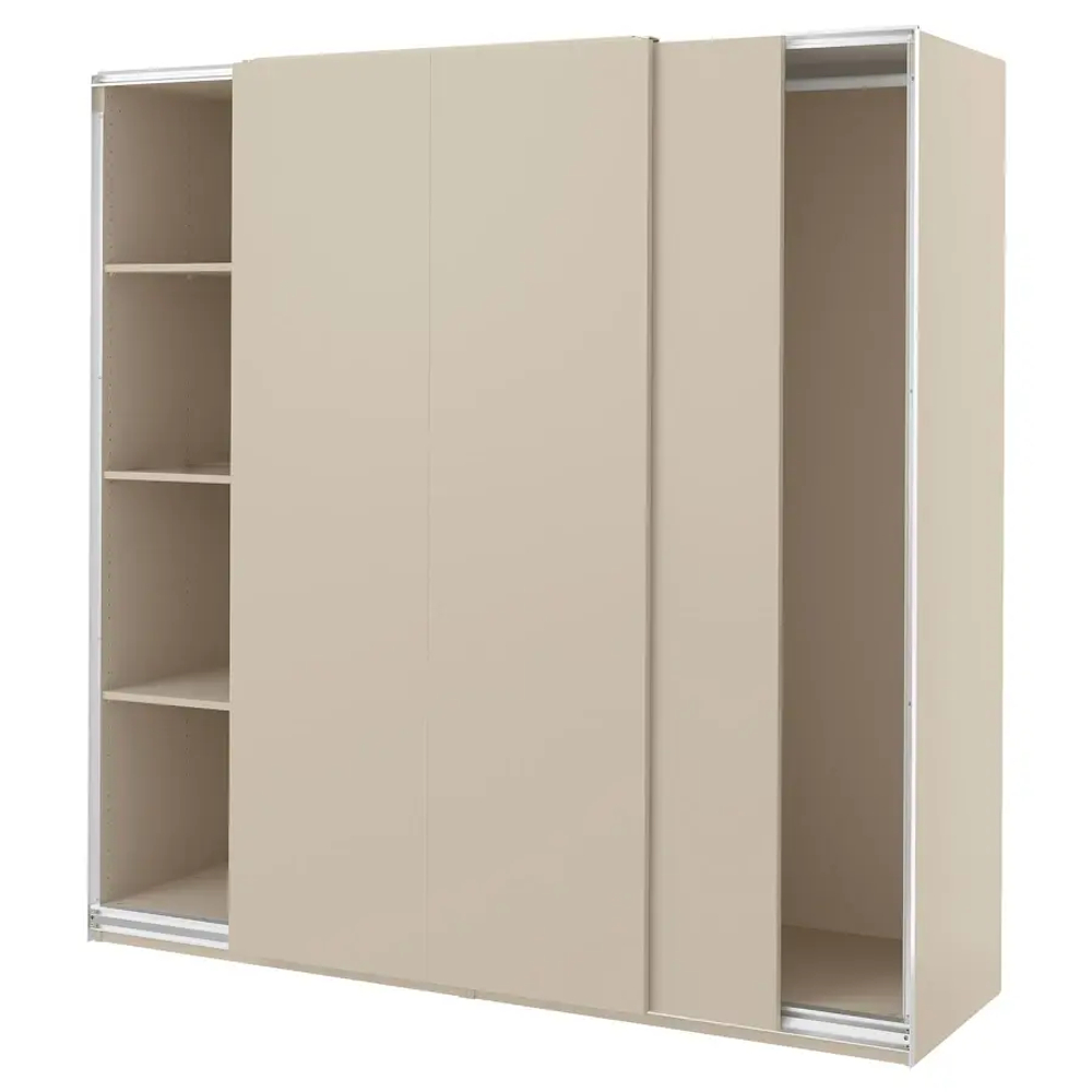 Гардероб - PAX / HASVIK IKEA/ПАКС/  ХАСВИК ИКЕА,  201х200 см, бежевый