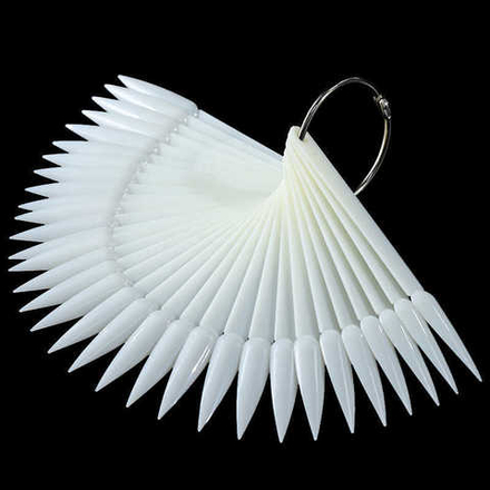 Типсы на кольце матовые Острые