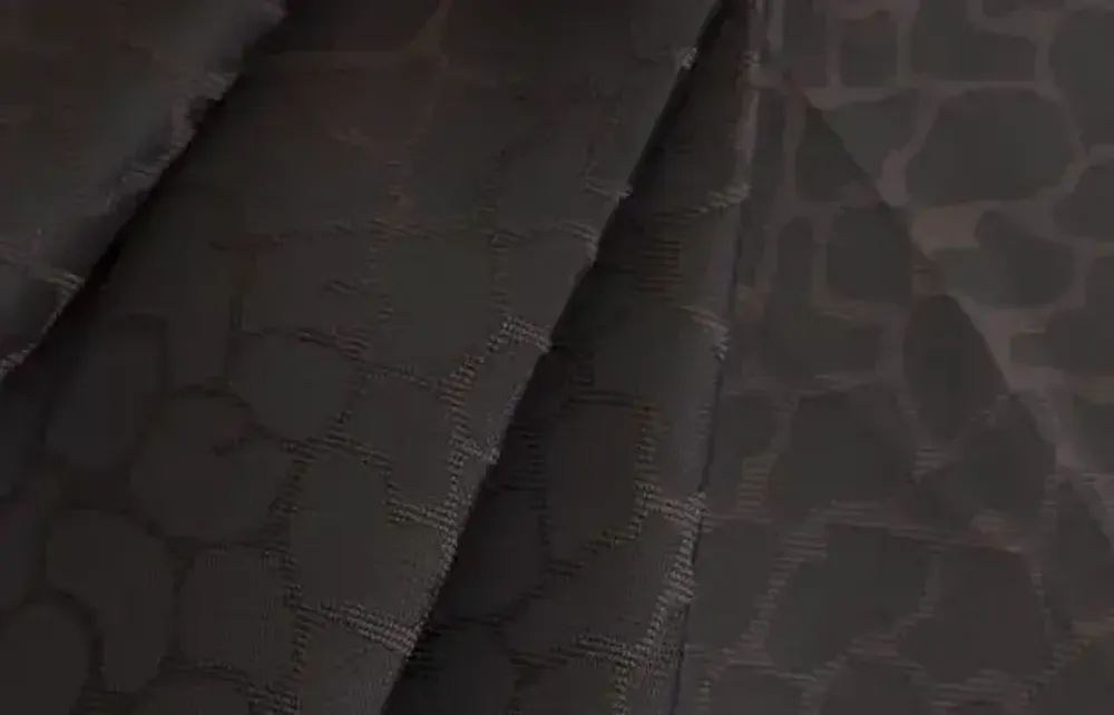 Ткань подкладочная Жаккард, шир. 145 см, 90(+/-5) гр/м2, вискоза 48%, п/э 52%, шоколад