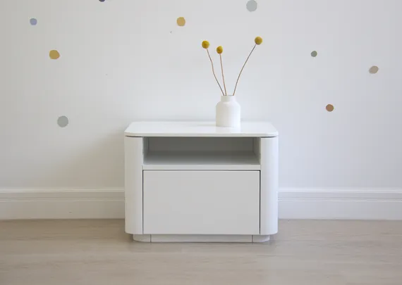 Тумба прикроватная Tammi 1 полка 1 ящик ширина 50 см (белый)