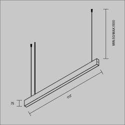 Светильник подвесной светодиодный Maytoni   P070PL-2.7-3-4K-W