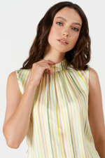 23268 Блузка женская (лимонный полоска)