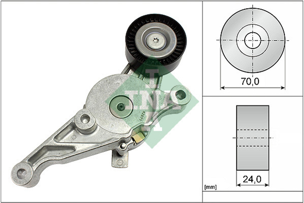 INA - 534015110-INA - Belt Tensioner, V-ribbed belt
