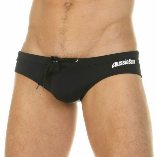 Мужские плавки черные Aussiebum