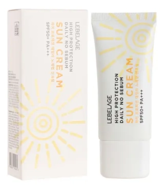 Lebelage High Protection Daily No Sebum Sun Cream, 30ml Себорегулирующий крем от солнца с высоким фактором SPF50+PA+++