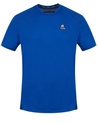 Мужская теннисная футболка Le Coq Sportif Training Perf Tee SS No.1 M - bleu electro
