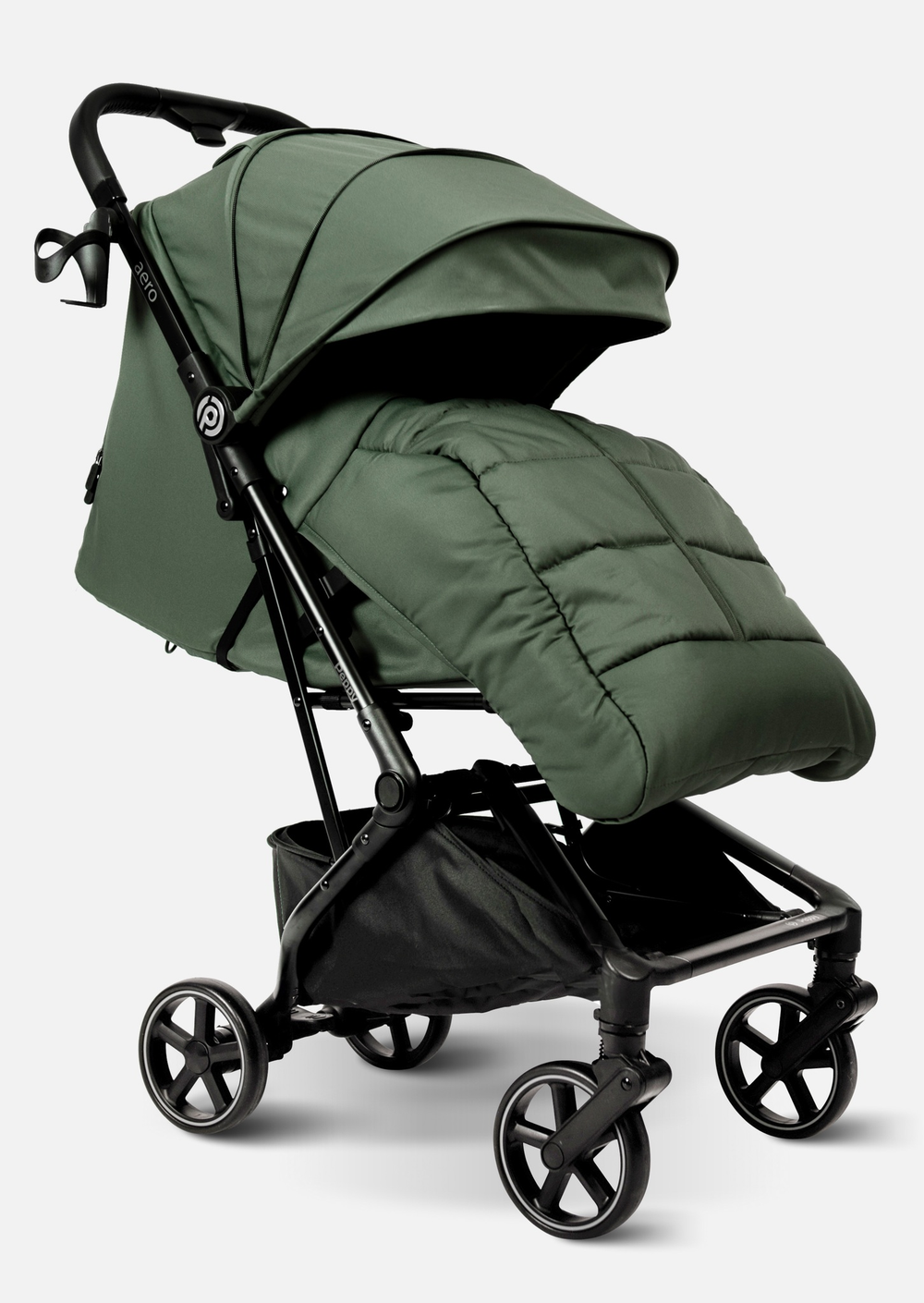 Peppy Коляска прогулочная Aero (Oliva green) оливковый