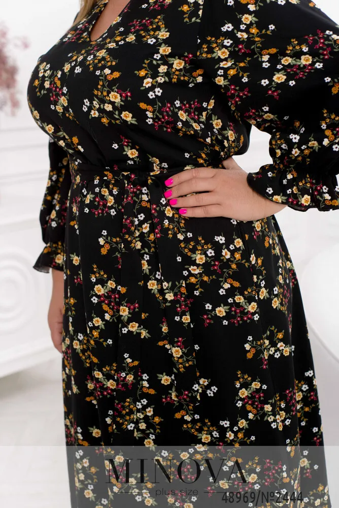 Платье 2444-черный Minova