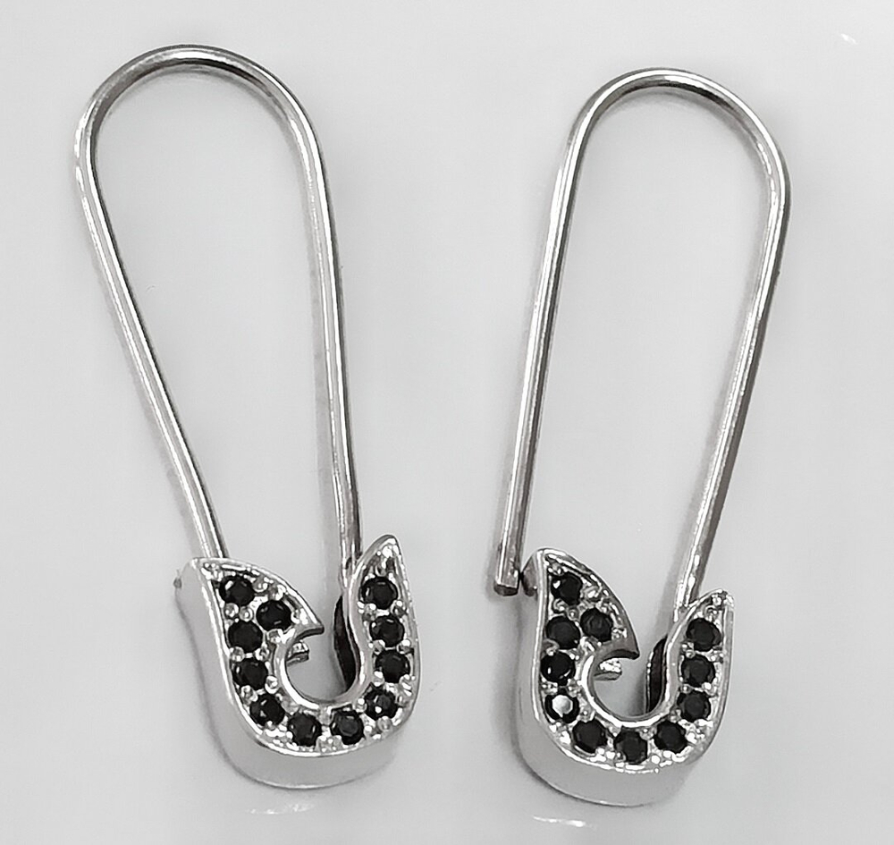 Ювелирные серьги Булавка из серебра