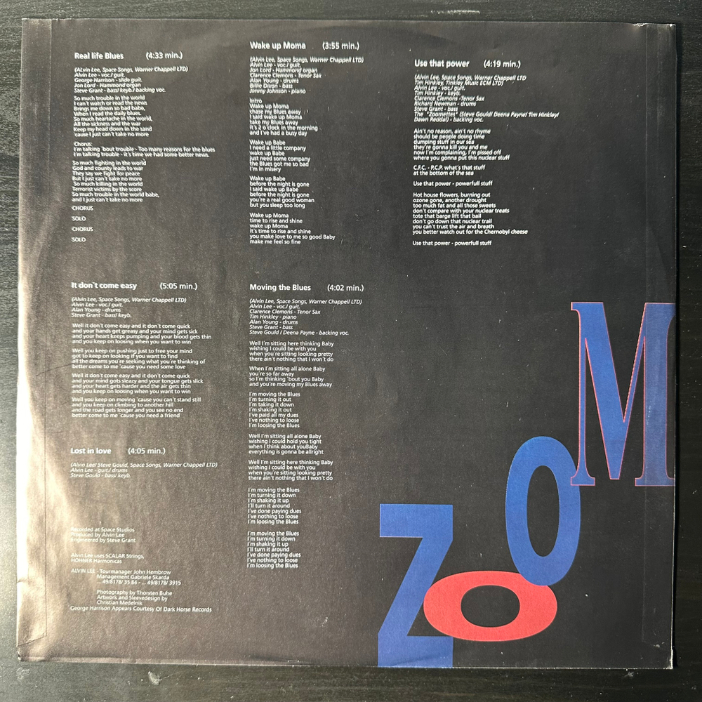 Alvin Lee ‎– Zoom (Германия 1992г.)