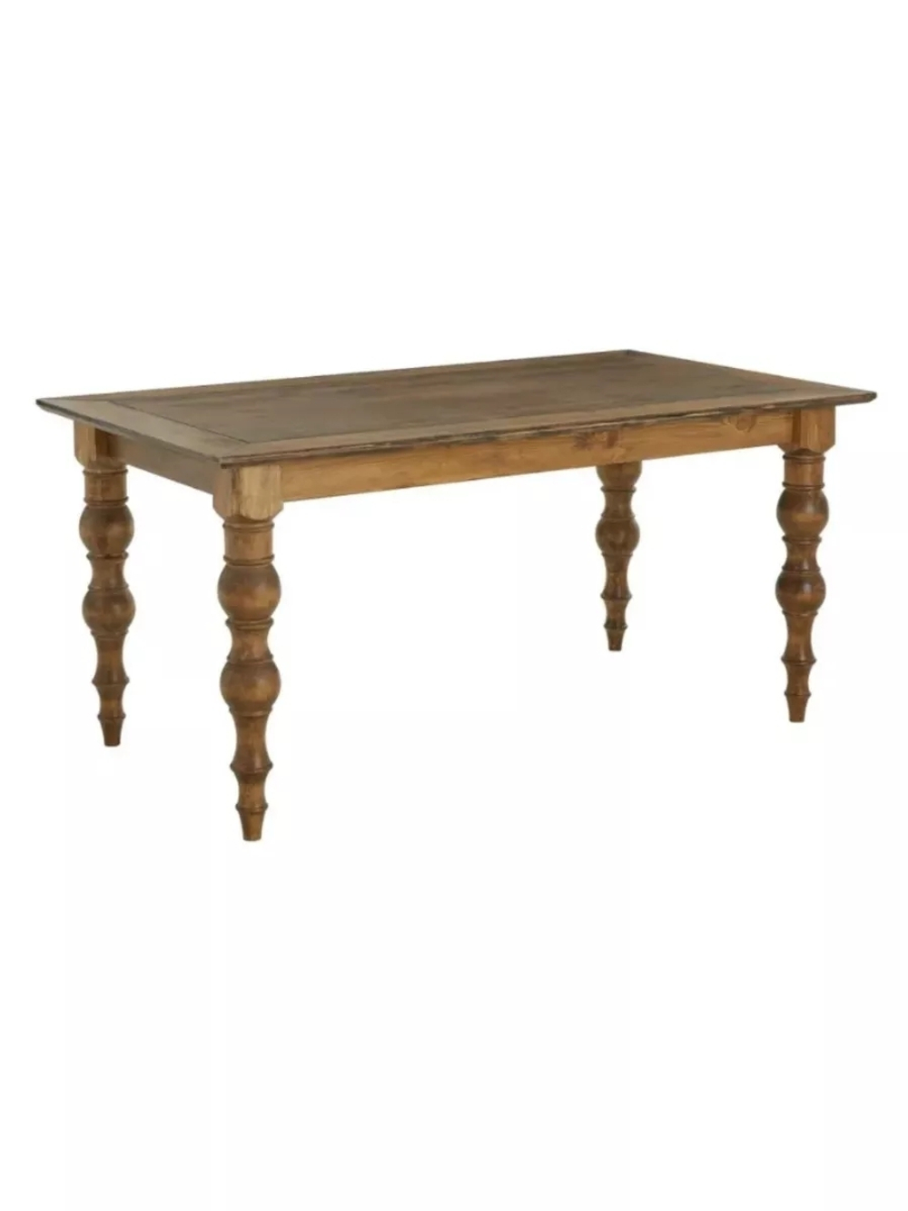 Стол обеденный 200х100 Лэйквью винтажный из массива сосны