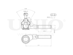 Наконечник рулевой левый UNIO SSP-10070