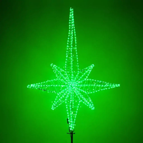 Макушка Роза Ветров 200 см. для елей высотой от 15 до 30 м., зеленая, Green Trees (roz-200green)