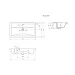 Раковина накладная "Фостер-80" белая (Kirovit)