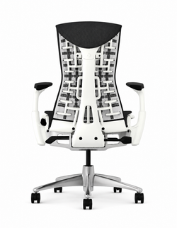 Кресло Herman Miller Embody Dark Carbon - White/Titanium (Balance)
